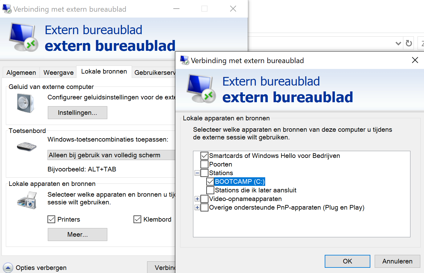 Configuring the RDP file