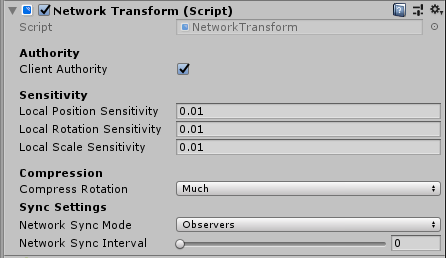 The Network Transform component