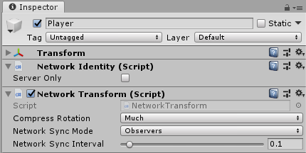 The Network Transform component